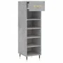 Concrete gray engineered wood shoe rack 30x35x105 cm by vidaXL, Closets and storage - Ref: Foro24-829656, Price: 45,15 €, Dis...