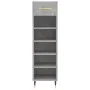 Concrete gray engineered wood shoe rack 30x35x105 cm by vidaXL, Closets and storage - Ref: Foro24-829656, Price: 45,15 €, Dis...