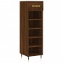 Brown oak engineered wood shoe rack 30x35x105 cm by vidaXL, Closets and storage - Ref: Foro24-829659, Price: 70,05 €, Discoun...