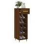 Brown oak engineered wood shoe rack 30x35x105 cm by vidaXL, Closets and storage - Ref: Foro24-829659, Price: 68,98 €, Discoun...