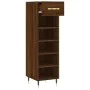 Brown oak engineered wood shoe rack 30x35x105 cm by vidaXL, Closets and storage - Ref: Foro24-829659, Price: 68,98 €, Discoun...