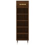 Brown oak engineered wood shoe rack 30x35x105 cm by vidaXL, Closets and storage - Ref: Foro24-829659, Price: 70,05 €, Discoun...