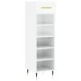 Glossy white plywood shoe cabinet 30x35x105 cm by vidaXL, Closets and storage - Ref: Foro24-829654, Price: 44,15 €, Discount: %