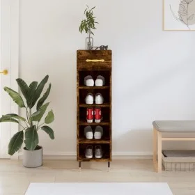 Engineered wood smoked oak shoemaker 30x35x105 cm by vidaXL, Closets and storage - Ref: Foro24-829657, Price: 42,87 €, Discou...