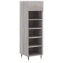 Zapatero madera de ingeniería gris Sonoma 30x35x105 cm de vidaXL, Armarios y almacenamiento - Ref: Foro24-829658, Precio: 41,...