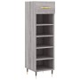 Zapatero madera de ingeniería gris Sonoma 30x35x105 cm de vidaXL, Armarios y almacenamiento - Ref: Foro24-829658, Precio: 42,...