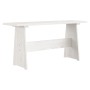 Dining table with solid white pine wood bench by vidaXL, Kitchen and dining tables - Ref: Foro24-327251, Price: 94,65 €, Disc...