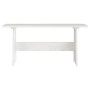 Dining table with solid white pine wood bench by vidaXL, Kitchen and dining tables - Ref: Foro24-327251, Price: 94,65 €, Disc...