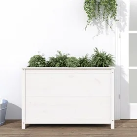 Hochbeet aus weißem Kiefernholz, 119,5 x 40 x 78 cm von vidaXL, Töpfe und Pflanzgefäße - Ref: Foro24-825290, Preis: 139,69 €,...
