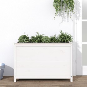 Hochbeet aus weißem Kiefernholz, 119,5 x 40 x 78 cm von vidaXL, Töpfe und Pflanzgefäße - Ref: Foro24-825290, Preis: 141,64 €,...