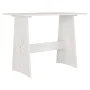 Dining table with solid white pine wood bench by vidaXL, Kitchen and dining tables - Ref: Foro24-327251, Price: 92,92 €, Disc...