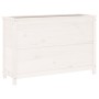 Hochbeet aus weißem Kiefernholz, 119,5 x 40 x 78 cm von vidaXL, Töpfe und Pflanzgefäße - Ref: Foro24-825290, Preis: 141,64 €,...