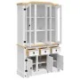 Aparador Corona madera maciza pino mexicano blanco 112x43x196cm de vidaXL, Aparadores - Ref: Foro24-355086, Precio: 439,24 €,...