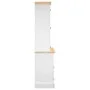 Aparador Corona madera maciza pino mexicano blanco 112x43x196cm de vidaXL, Aparadores - Ref: Foro24-355086, Precio: 439,24 €,...