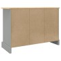 Aparador Corona madera maciza pino mexicano gris 112x43x78 cm de vidaXL, Aparadores - Ref: Foro24-355084, Precio: 214,98 €, D...