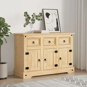 Aparador Corona madera maciza pino mexicano 112x44x78 cm by vidaXL, Sideboards - Ref: Foro24-355083, Price: 249,10 €, Discoun...