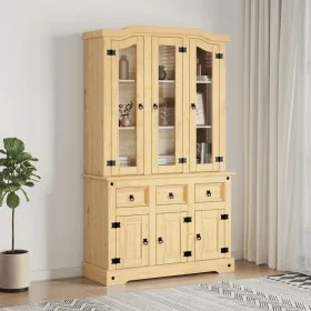Sideboard aus massiver mexikanischer Kiefer 112x43x196 cm von vidaXL, Sideboards - Ref: Foro24-355085, Preis: 452,01 €, Rabat...