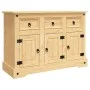 Massiver Kiefernholz-Sideboard Corona 112x44x78 cm aus mexikanischem Kiefernholz. von vidaXL, Sideboards - Ref: Foro24-355083...