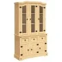 Corona solid pine wood sideboard Mexican 112x43x196 cm by vidaXL, Sideboards - Ref: Foro24-355085, Price: 435,91 €, Discount: %