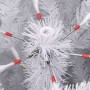 Árbol de Navidad artificial con bisagras y nieve flocada 240 cm