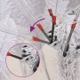 Artificial Christmas tree with hinges and flocked snow 270 cm by vidaXL, Christmas trees - Ref: Foro24-356777, Price: 285,37 ...