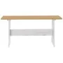 Dining table with solid wood honey brown and white bench by vidaXL, Kitchen and dining tables - Ref: Foro24-327253, Price: 93...