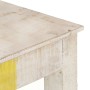 Weiße raue Mangoholz-Konsolentisch 115x35x77 cm von vidaXL, Seitentische - Ref: Foro24-323556, Preis: 84,55 €, Rabatt: %