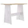 Dining table with solid wood honey brown and white bench by vidaXL, Kitchen and dining tables - Ref: Foro24-327253, Price: 94...