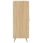 Aparador madera contrachapada color roble Sonoma 34,5x34x90 cm