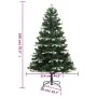 Artificial Christmas tree with hinges and flocked snow 180 cm by vidaXL, Christmas trees - Ref: Foro24-356757, Price: 61,41 €...