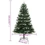 Artificial Christmas tree with hinges and flocked snow 210 cm by vidaXL, Christmas trees - Ref: Foro24-356758, Price: 79,61 €...