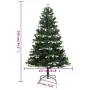 Artificial Christmas tree with hinges and flocked snow 240 cm by vidaXL, Christmas trees - Ref: Foro24-356759, Price: 108,74 ...