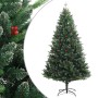 Künstlicher Weihnachtsbaum mit Scharnieren und roten Beeren 210 cm von vidaXL, Weihnachtsbäume - Ref: Foro24-356734, Preis: 1...