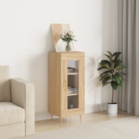 Aparador madera contrachapada color roble Sonoma 34,5x34x90 cm Aparador madera contrachapada color roble Sonoma 34,5x34x90 cm