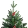 Artificial Christmas tree with hinges and red berries 180 cm by vidaXL, Christmas trees - Ref: Foro24-356733, Price: 106,76 €...