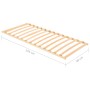 Lattenrost mit 13 Latten 90x200 cm von vidaXL, Betten und Lattenroste - Ref: Foro24-327257, Preis: 61,32 €, Rabatt: %