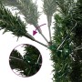 Árbol de Navidad artificial con bisagras y soporte verde 180 cm