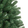 Árbol de Navidad artificial con bisagras y soporte verde 180 cm