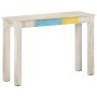 Weiße raue Mangoholz-Konsolentisch 115x35x77 cm von vidaXL, Seitentische - Ref: Foro24-323556, Preis: 84,55 €, Rabatt: %