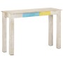 Weiße raue Mangoholz-Konsolentisch 115x35x77 cm von vidaXL, Seitentische - Ref: Foro24-323556, Preis: 84,55 €, Rabatt: %