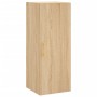 Armario de pared roble Sonoma 34,5x34x90 cm