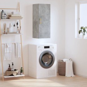 Armario de pared gris hormigón 34,5x34x90 cm Armario de pared gris hormigón 34,5x34x90 cm