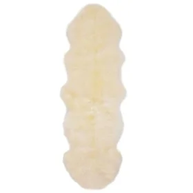 White sheepskin rug 60x180 cm by vidaXL, Rugs - Ref: Foro24-283880, Price: 105,77 €, Discount: %