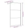 Mampara puerta de ducha vidrio transparente ESG rojo 100x195 cm de vidaXL, Paredes y mamparas de ducha - Ref: Foro24-154938, ...