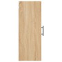 Armario de pared roble Sonoma 34,5x34x90 cm