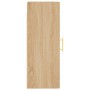 Armario de pared roble Sonoma 34,5x34x90 cm