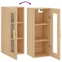 Armario de pared roble Sonoma 34,5x34x90 cm