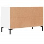 Mueble para TV madera contrachapada blanco 80x36x50 cm