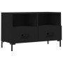 Mueble para TV madera contrachapada negro 80x36x50 cm en Muebles TV | Comprar online en Foro24