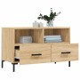 Mueble para TV madera contrachapada roble ahumado 80x36x50 cm